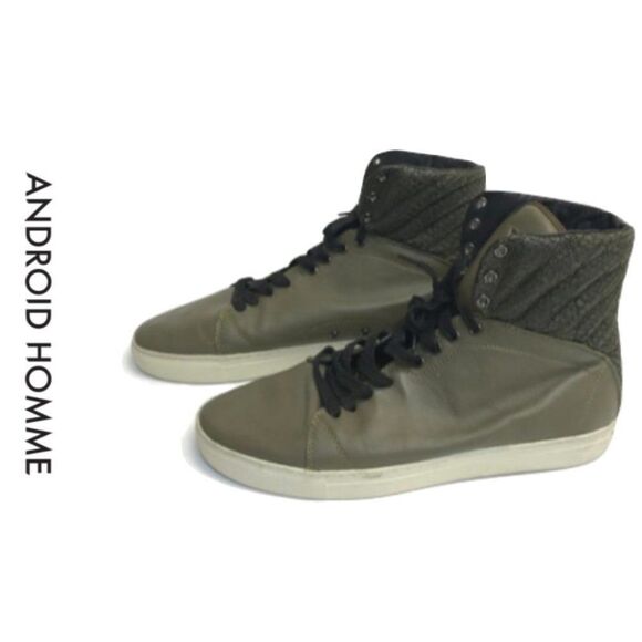 android homme Other - Green Android Homme Hightop Men's Shoes - 12